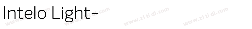 Intelo Light字体转换